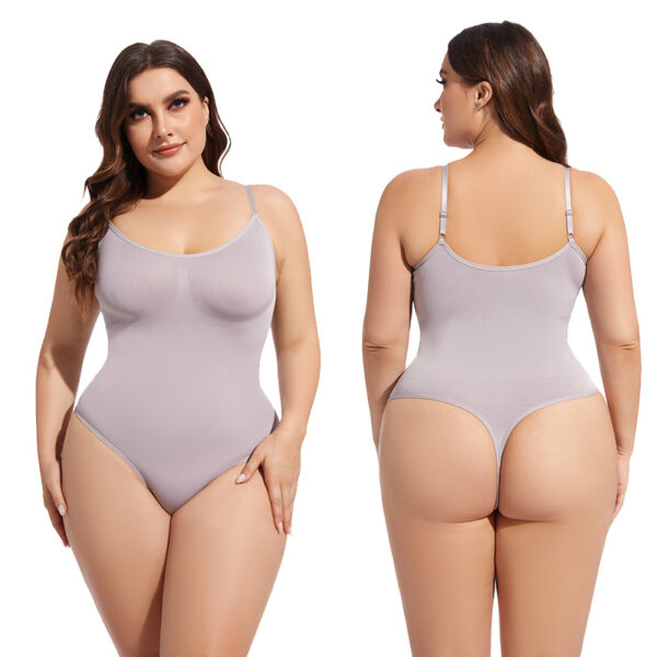 Women's Elastic Seamless Body Shaping Bodysuit - Image 4