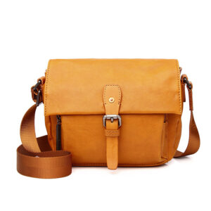 Large Capacity Leather Crossbody Bag for Men