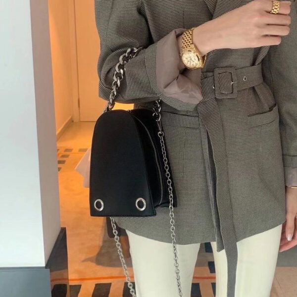 Niche Designer Thick Double Chain Mobile Phone Bag - Image 5