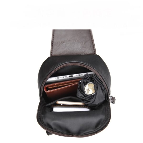 Retro PU Leather Shoulder Bag for Men - Image 5