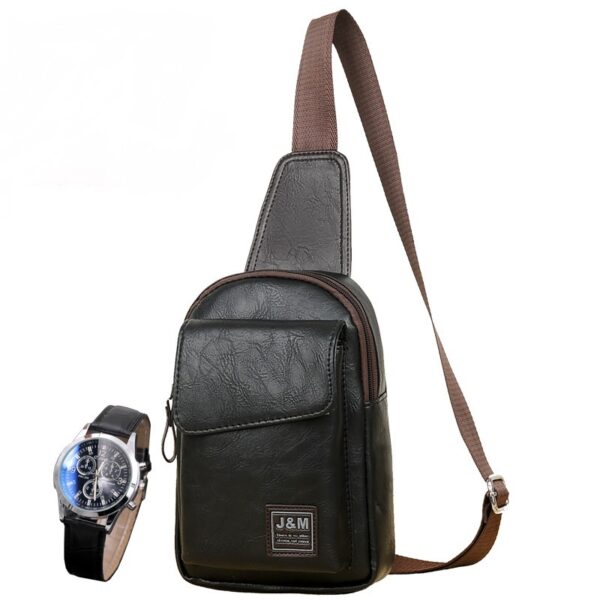 Retro PU Leather Shoulder Bag for Men - Image 6