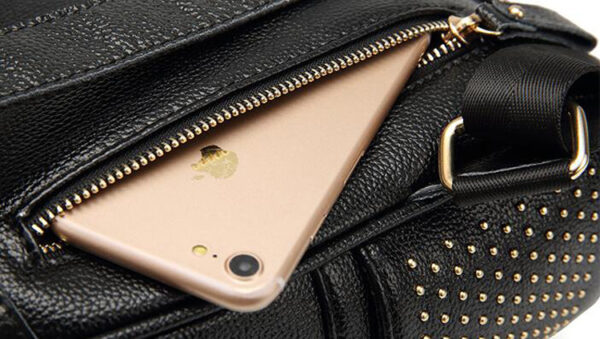 Casual Bee Ladies Leather Rivet Backpack - Image 4