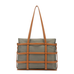 Women’s Large Capacity Nylon Woven Shoulder Bag