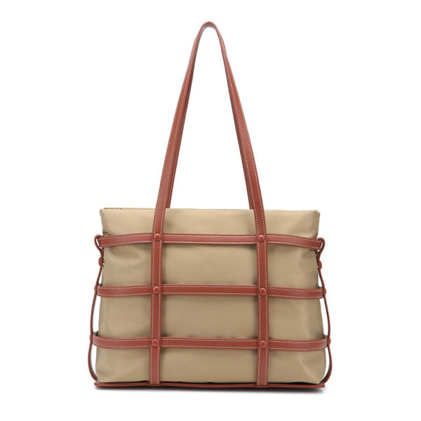 Women's Large Capacity Nylon Woven Shoulder Bag - Image 6