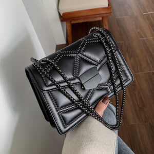 Women’s PU Leather Single Shoulder Small Square Bag