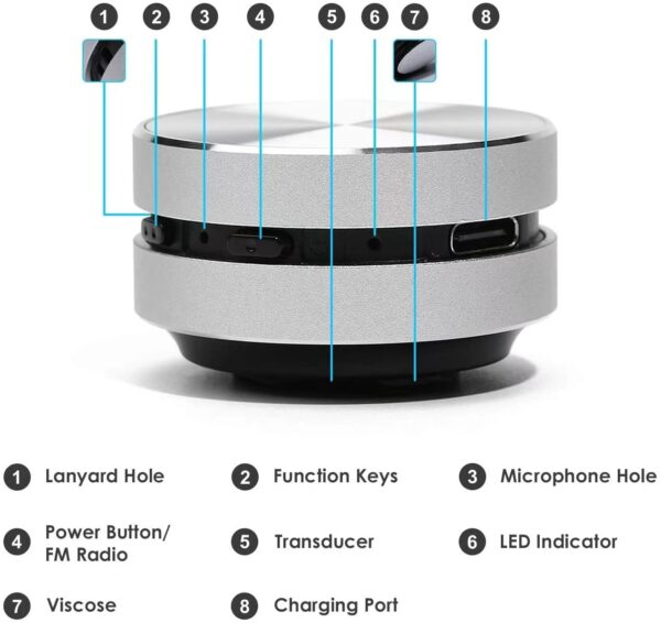 Bone Conduction Wireless Bluetooth Speaker Magnetic Portable - Image 2