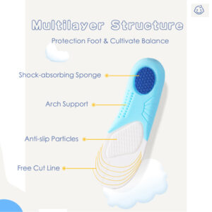 Odor Free and Airy Insoles for Kids