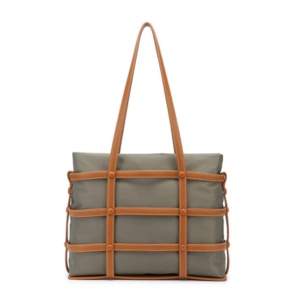 Women's Large Capacity Nylon Woven Shoulder Bag - Image 7