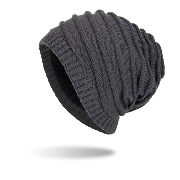 Thick Cable Knit Slouchy Skull Beanie for Men - Image 4