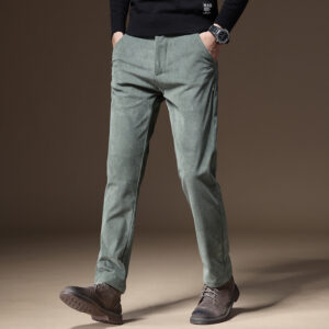 Men’s Slim Fit Corduroy Pants – Stylish & Stretchable for All-Day Comfort