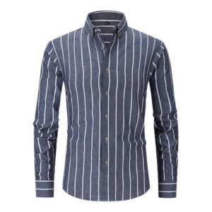 Casual Cotton Striped Shirt for Men