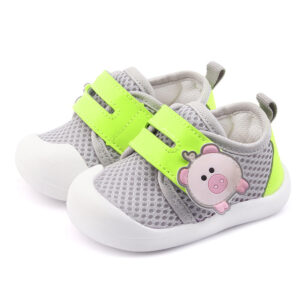 Breathable Velcro Sneakers for Baby Girls with Non-Slip Soles