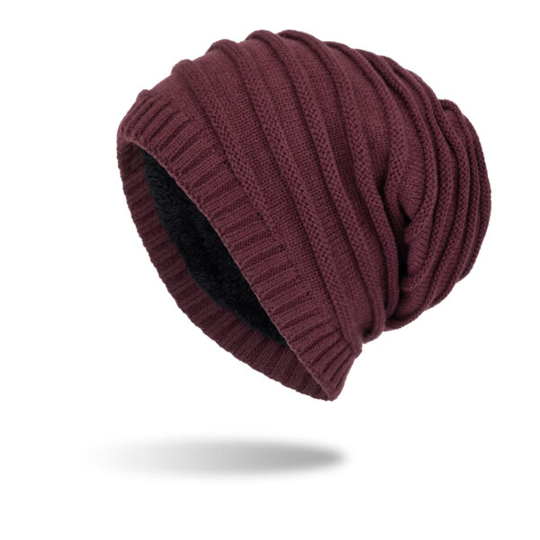 Thick Cable Knit Slouchy Skull Beanie for Men - Image 2