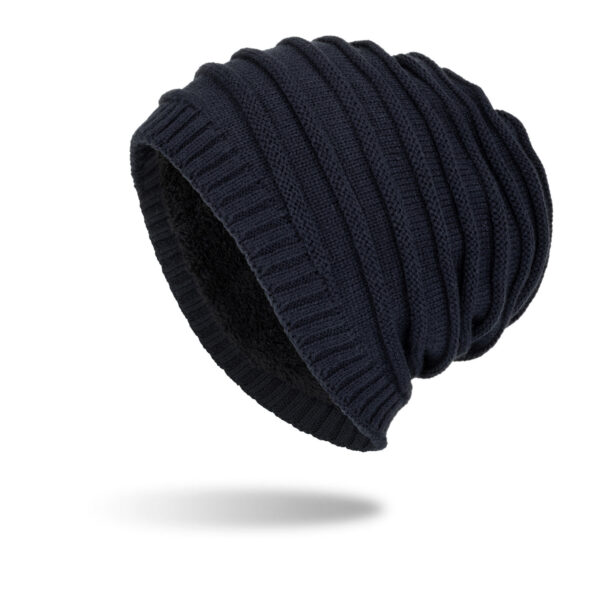 Thick Cable Knit Slouchy Skull Beanie for Men - Image 3