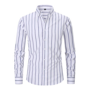 Casual Cotton Striped Shirt for Men