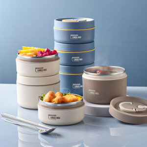 Portable Self Heating Lunch Box with Japanese Influence