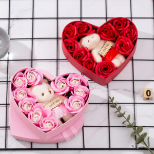 Heart-shaped Rose Red Gift Box New Year Christmas Gift Box Valentine’s Day Christmas Gift Mother’s Day Birthday Gift