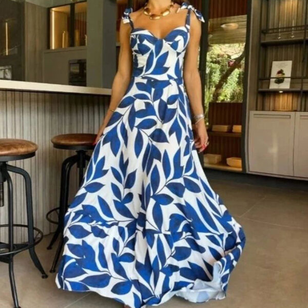 Women's Floral Print Maxi Boho Dress - Image 4