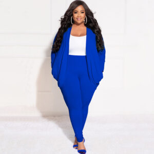 Cardigan and Leggings Plus Size Set for Women