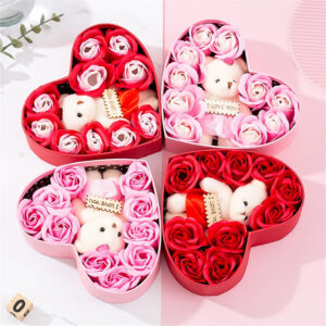 Heart-shaped Rose Red Gift Box New Year Christmas Gift Box Valentine’s Day Christmas Gift Mother’s Day Birthday Gift