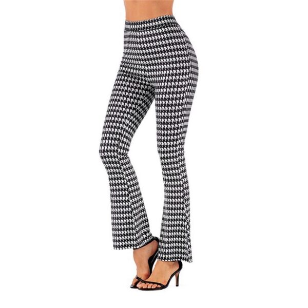 Women's High-Waisted Leather Flared Leggings - Image 6