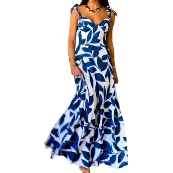 Women's Floral Print Maxi Boho Dress - Image 2