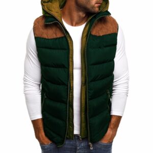 Sleeveless Hooded Puffer Vest for Men