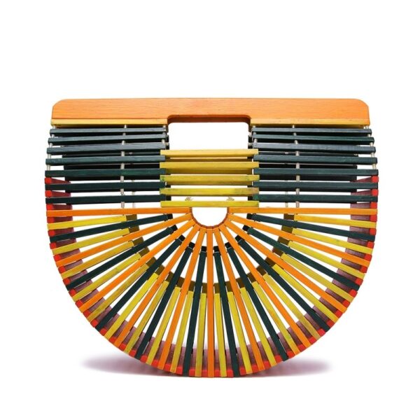 Bamboo Ark Bag with Clamshell Design - Image 2