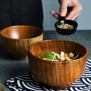Japanese Style Wooden Bowl