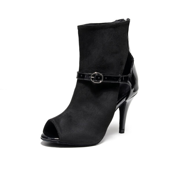 Women's Soft Bottom Black Short Tube High Heels - Image 6