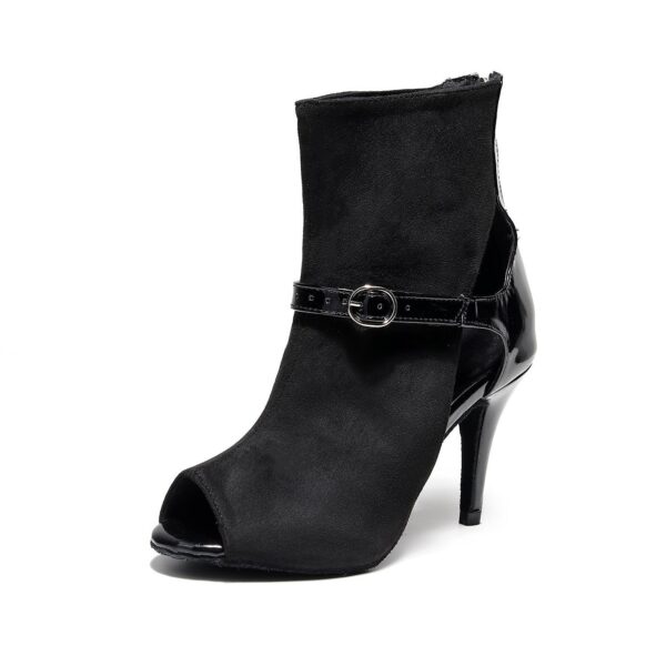 Women's Soft Bottom Black Short Tube High Heels - Image 5