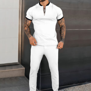 Colorblock Polo Set for Men