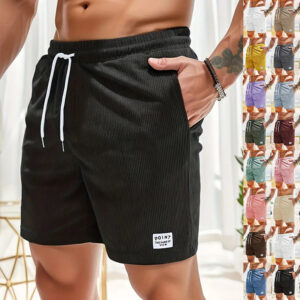 Stylish Men’s Corduroy Shorts – Perfect for Gym, Running & Casual Wear