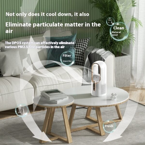 Air Purification Bladeless Fan Spray Humidification Refrigeration Mist Fan - Image 3