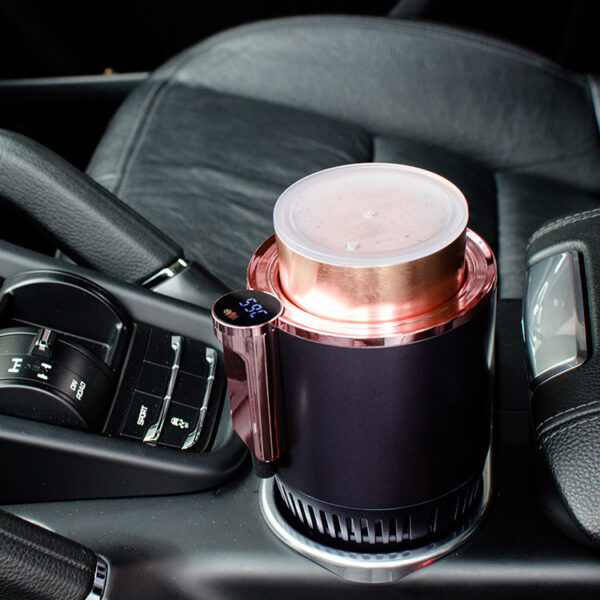 2 In1 Car Heating Cooling Cup 12V Smart Car Cup Holder Digital Temperature Display Drink Cup Warmer Cooler Mini Car Refrigerator - Image 5