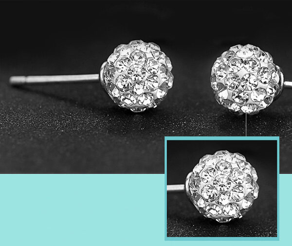 Rhinestone earrings - Image 5