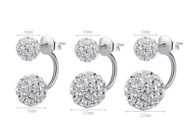 Rhinestone earrings - Image 4