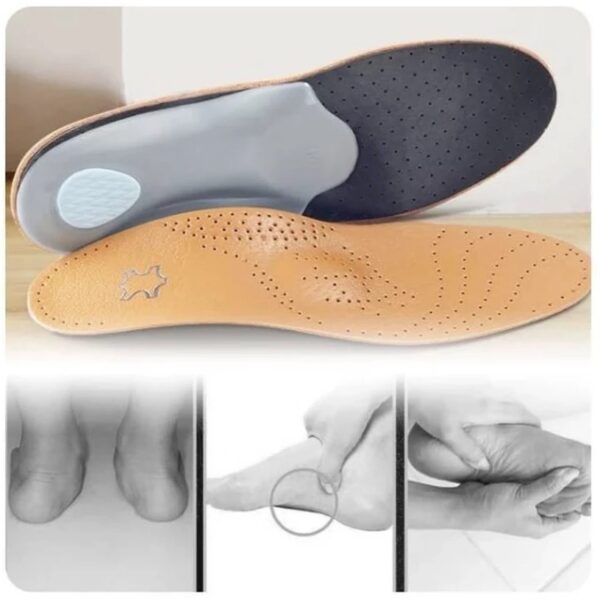 Leather Orthopedic Insoles – Premium Arch Support for Foot Pain Relief - Image 4