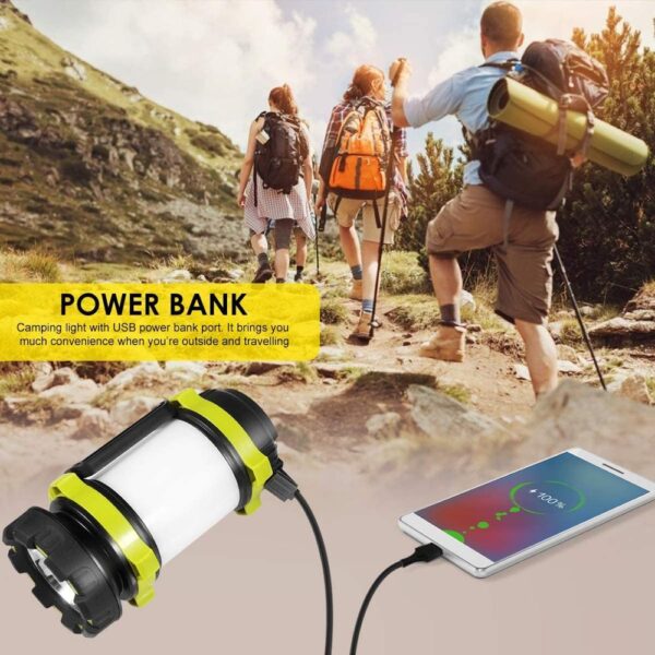 Outdoor Emergency Camping Light Flashlight Rechargeable Battery Power Bank - Image 6