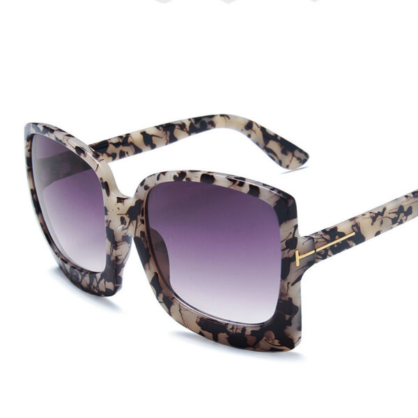 Retro bag flower leopard sunglasses - Image 3