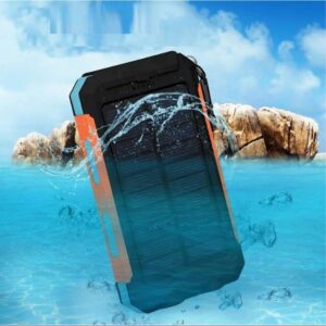 Waterproof Solar Power Bank with Dual Headlights