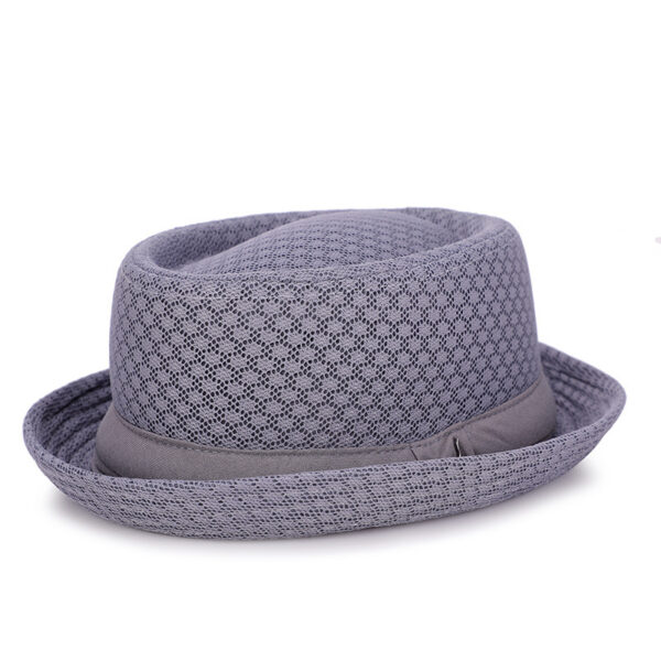 British Jazz Mesh Top Hat With Flat Edge And Foldable Sun Visor - Image 8