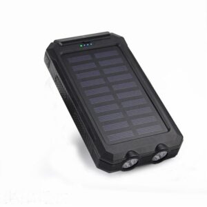 Waterproof Solar Power Bank with Dual Headlights