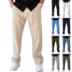 Men’s Workout Pants – Stretchable Casual Sweatpants with Elastic Waist
