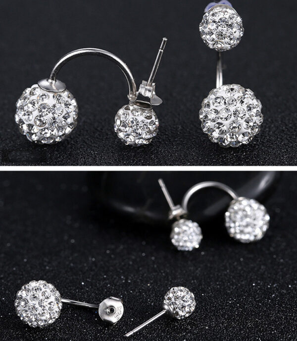Rhinestone earrings - Image 2
