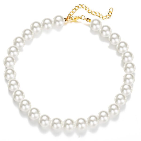 Vintage Pearl Necklace Women's High-grade Ins Style Simple - Image 4