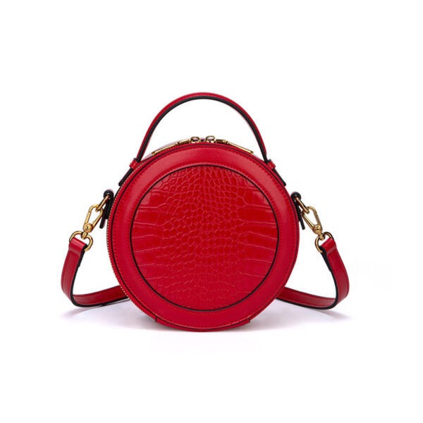 New Trendy Minority Fashion  Pattern Small Round Handbag - Image 5