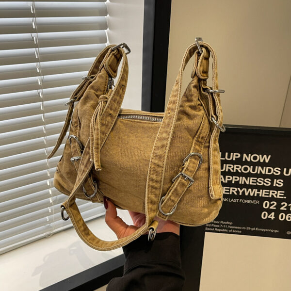 Denim Women's Western Style Shoulder Messenger Bag - Image 4