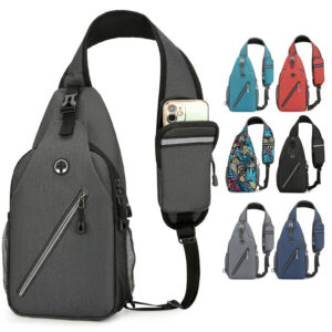 Men’s Cross Chest Sling Bag – Durable Canvas Shoulder Pack