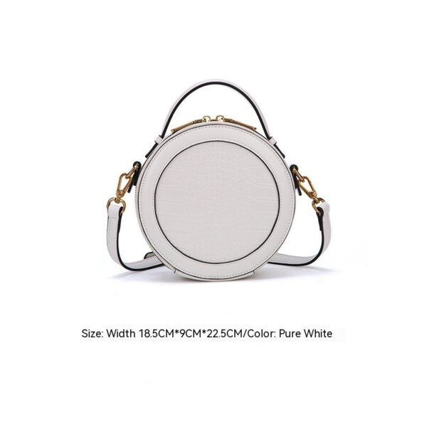 New Trendy Minority Fashion  Pattern Small Round Handbag - Image 4